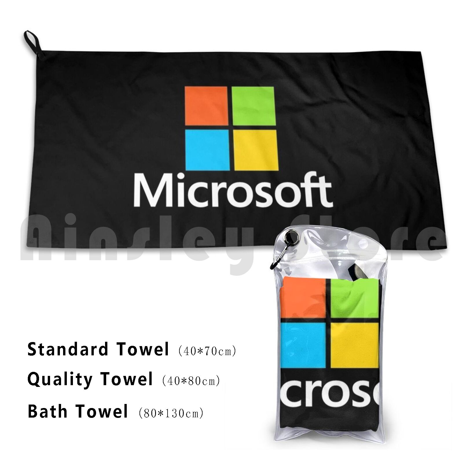 Office Tech Typing - Asciugamano da bagno tipo Microsoft Cuscino