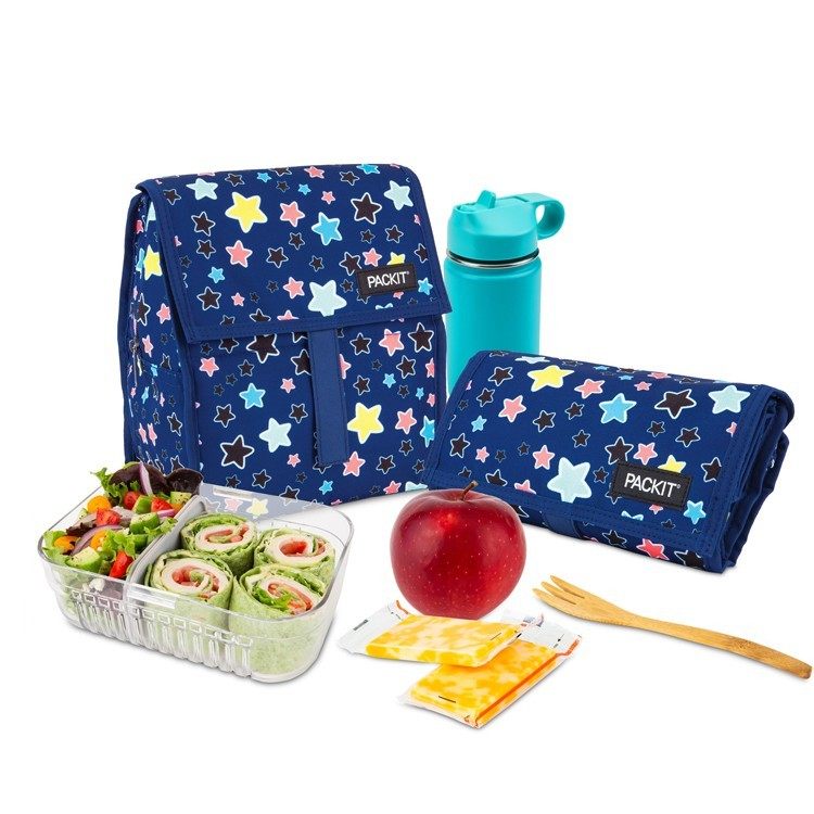 Office Tech Typing - Borsa Termica PackIt Nera, Tecnologia EcoFreeze,
